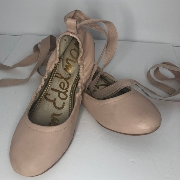 Sam Edelman Shoes - Sam Edelman Leather Ballet Flats w/ Ribbons